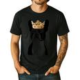 Boston Terrier Dog Wearing Crown For Men Women Girls Kids Men's Casual T-Shirt Black
