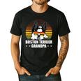 Boston Terrier Grandpa Dog Owner Boston Terrier Men's Casual T-Shirt Black