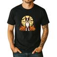 Boston Terrier Halloween Dog Lover Pumpkin Costume Men's Casual T-Shirt Black
