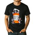 Boston Terrier Happy Pills T-Shirt Men's Casual T-Shirt Black