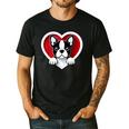 Boston Terrier Heart Cute Puppy Lover Or Dog Owner Men's Casual T-Shirt Black