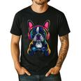 Boston Terrier Lovers Gaming Headphones Boston Terrier Men's Casual T-Shirt Black