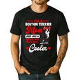 Boston Terrier Mom American Gentleman Dog Mother's Day Men's Casual T-Shirt Black