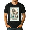 Boston Terrier Mom Skeleton Tarot Card Witch Vibes Dog Mom Men's Casual T-Shirt Black