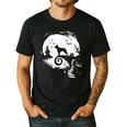 Boston Terrier And Moon Halloween Costume Dog Lover Men's Casual T-Shirt Black