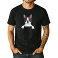 Boston Terrier In The Pocket Cute Boston Terrier Dog Lovers Men Women Girls Kids Men's Casual T-Shirt Black