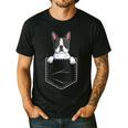 Boston Terrier In The Pocket Cute Boston Terrier Dog Lovers For Men Women Girls Kids Men's Casual T-Shirt Black