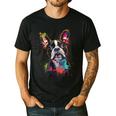 Boston Terrier Splash Men's Casual T-Shirt Black