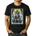Boston Terrier Tarot Card Dog Men's Casual T-Shirt Black