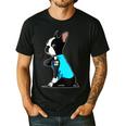 Boston Terrier Tattoos I Love Mom Men's Casual T-Shirt Black