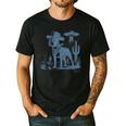 Boston Terrier UFO Cowboy Dog Dog Mom Dog Dad Alien Dog Men's Casual T-Shirt Black