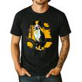 Boston Terrier s Mid-Century Modern Art s Street Grunge Men's Casual T-Shirt Black