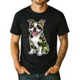 Camo Boston Terrier Pet Owner Camouflage Dog Lover Men's Casual T-Shirt Black