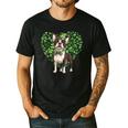 Cute Boston Terrier Shamrock St Patrick's Day Dog Lover Men Women Kids Men's Casual T-Shirt Black