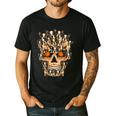 Halloween Costume Skull Boston Terrier Dog Lover For Men Women Kids Men's Casual T-Shirt Black
