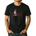 Heartbeat Boston Terrier Dog Men's Casual T-Shirt Black
