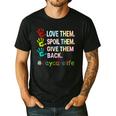 Love Daycare Provider Childcare Teacher Tie Dye Men&#x27;s Casual T-Shirt Black