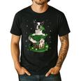 St Patrick's Day Leprechaun Boston Terrier Dog Shamrock For Men Women Kids Men's Casual T-Shirt Black