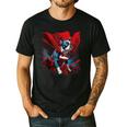Super Power Superhero Boston Terrier Dog For Men Women Kids Men's Casual T-Shirt Black