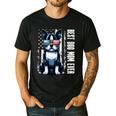 USA Flag Boston Terrier Best Dog Mom Ever 2025 Men's Casual T-Shirt Black