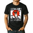Vintage Japanese Dogzilla Boston Terrier Men's Casual T-Shirt Black