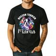 Watercolor Floral Boston Terrier Mama Dog Lover Mother's Day For Men Women Girls Kids Men's Casual T-Shirt Black