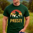 Bigfoot Sasquatch Prost Retro Bavarian Oktoberfest Men Women Men's Casual T-Shirt Forest