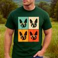 Bostie Dog Lover Boston Terrier With Sunglasses For Men Women Girls Kids Men's Casual T-Shirt Forest