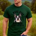 Bostie Mama Dog Dad Boston Terrier For Men Women Men's Casual T-Shirt Forest