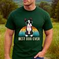 Boston Terrier Boston-Bulldog For Men Women Girls Kids Men's Casual T-Shirt Forest