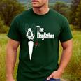 Boston Terrier Dad The DogFather Shirt Boston Terrier Men's Casual T-Shirt Forest