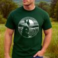 Boston Terrier Dog Nature Scene Graphic Art Men Women Girls Kids Men's Casual T-Shirt Forest
