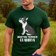 Boston Terrier Dog Owner Grandma Men's Casual T-Shirt Forest