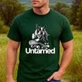 Boston Terrier Dog Untamed For Men Women Men's Casual T-Shirt Forest