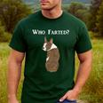 Boston Terrier Who Farted Men's Casual T-Shirt Forest