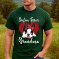 Boston Terrier Grandma Dog Owner Boston Terrier For Men Women Men's Casual T-Shirt Forest