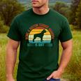 Being a Boston Terrier Grandpa Is Ruff Boston Terrier Men's Casual T-Shirt Forest