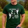 Boston Terrier Humor Bostie Dog Lover For Men Women Kids Men's Casual T-Shirt Forest