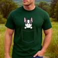Boston Terrier In The Pocket Cute Boston Terrier Dog For Men Women Girls Kids Men's Casual T-Shirt Forest