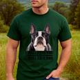 Boston Terrier Will Find And Lick You Bostie Mom Men's Casual T-Shirt Forest