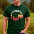 Catch Some Rays Vintage Retro Grizzly Bear Men's Casual T-Shirt Forest