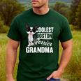 Coolest Boston Terrier Grandma Dog Men's Casual T-Shirt Forest