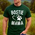 Fun Bostie Mama Dog Lover Apparel Boston Terrier Mom Men's Casual T-Shirt Forest