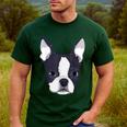 Kids Boston Terrier Dog For Women And Girls Men's Casual T-Shirt Forest
