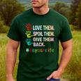 Love Daycare Provider Childcare Teacher Tie Dye Men&#x27;s Casual T-Shirt Forest