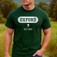 Oxford Comma English Teacher Shirt T-Shirt Men&#x27;s Casual T-Shirt Forest