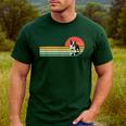 Retro Vintage Boston Terrier Dog Lover Boston Terrier Mom Men's Casual T-Shirt Forest