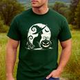 Scary Halloween Cat Costume Retro Cat Moon For Men Women Kids Men's Casual T-Shirt Forest
