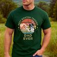 Vintage Best Boston Terrier Dad Ever Dog Father Father's Day Men Girls Kids Men's Casual T-Shirt Forest