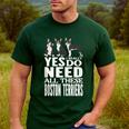 Yes I Really Do Need All These Boston Terriers Men's Casual T-Shirt Forest